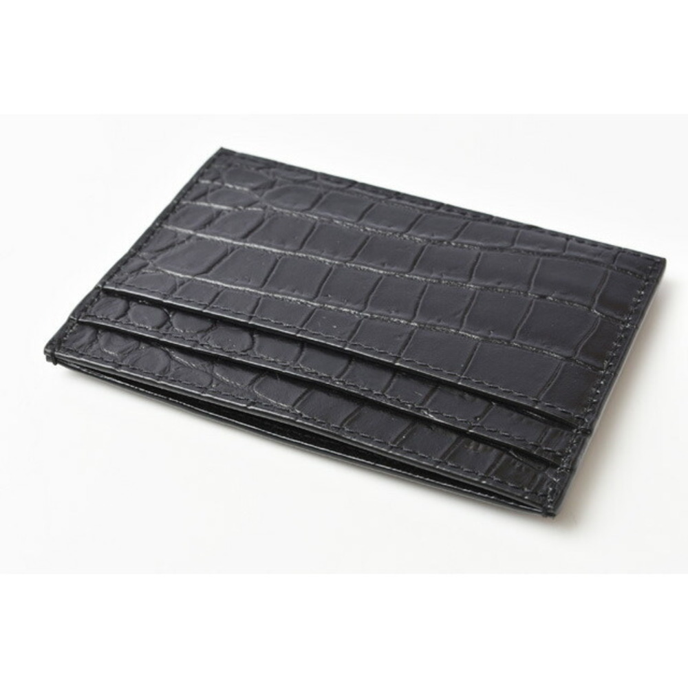 Saint Laurent Coin Case Tiny Monogram Crocodile B… - image 5